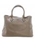 PRADA (プラダ) BORSA A MANO カーフレザートートバッグ 工場番号204 ベージュ：105000円
