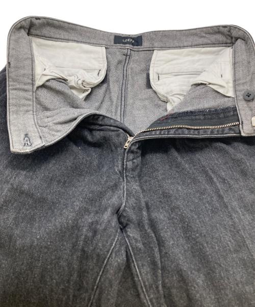 LOEFF（ロエフ）LOEFF (ロエフ) 2タックデニムパンツ 8884-699-0037 ブラックの古着・服飾アイテム