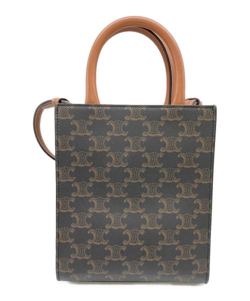 CELINE（セリーヌ）CELINE (セリーヌ) CELINE / セリーヌ / ミニ バーティカル トリオンフ キャンバス カバ / ショルダーバッグ / S-SL-4251・S-AT-4231 ブラウンの古着・服飾アイテム