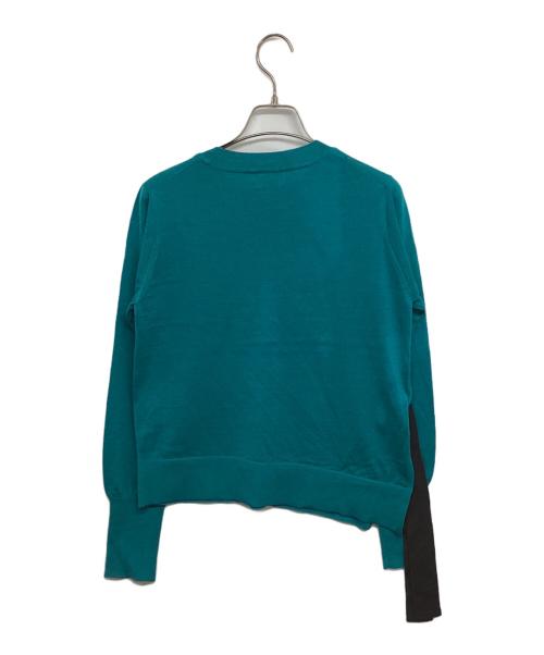 LANVIN en Bleu（ランバンオンブルー）LANVIN en Bleu (ランバンオンブルー) バイカラーサイドスリットニット /side slit nit/ 3296814  ブルー サイズ:38の古着・服飾アイテム