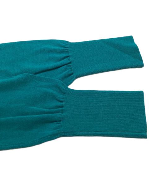 LANVIN en Bleu（ランバンオンブルー）LANVIN en Bleu (ランバンオンブルー) バイカラーサイドスリットニット /side slit nit/ 3296814  ブルー サイズ:38の古着・服飾アイテム