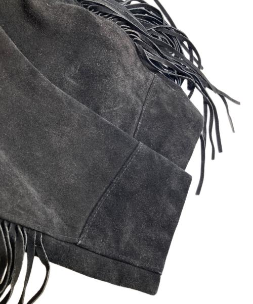 Schott（ショット）Schott (ショット) スエード フリンジ ウエスタンジャケット / Western Genuine Suede Leather Fringe Jacket / Made in U.S.A / アメリカ製 ブラック サイズ:40の古着・服飾アイテム