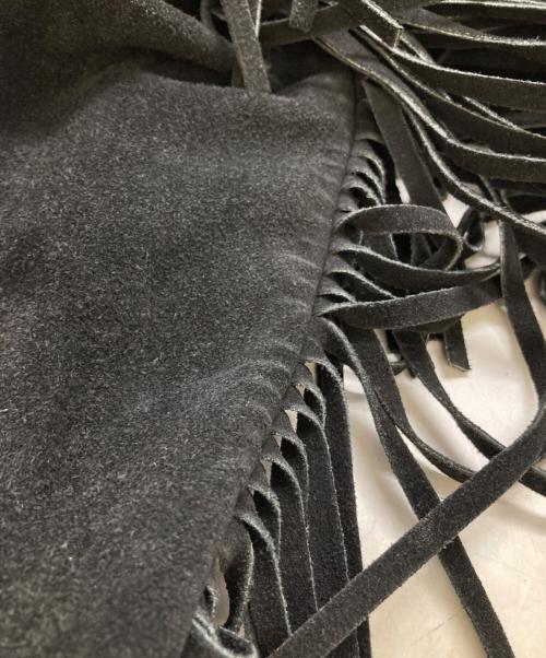 Schott（ショット）Schott (ショット) スエード フリンジ ウエスタンジャケット / Western Genuine Suede Leather Fringe Jacket / Made in U.S.A / アメリカ製 ブラック サイズ:40の古着・服飾アイテム