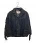 Schott（ショット）の古着「スエード フリンジ ウエスタンジャケット / Western Genuine Suede Leather Fringe Jacket / Made in U.S.A / アメリカ製」｜ブラック
