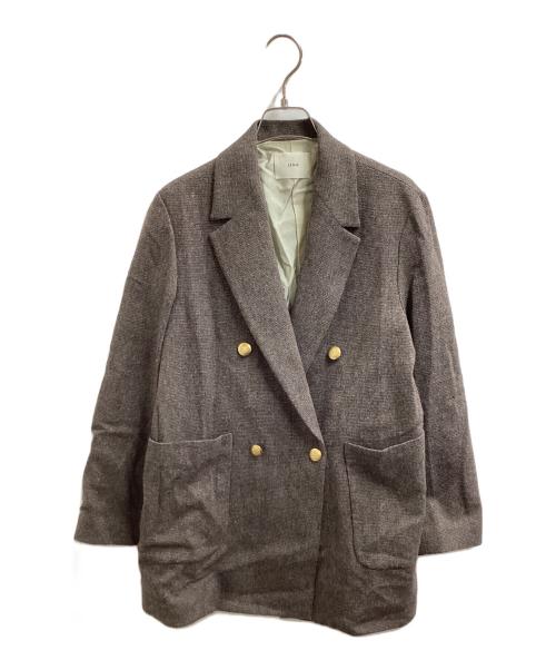 IENA（イエナ）IENA (イエナ) 杢ツイード W前ジャケット / 23010900111030 ブラウン サイズ:38の古着・服飾アイテム
