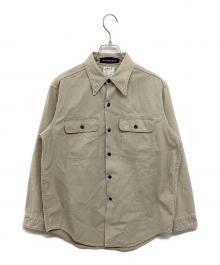 MADISON BLUE（マディソンブルー）の古着「HAMPTON BACK SATIN SHIRT」｜ベージュ