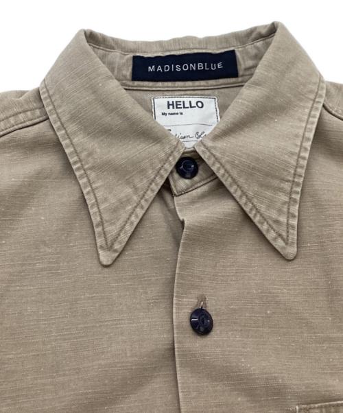 MADISON BLUE（マディソンブルー）MADISON BLUE (マディソンブルー) HAMPTON BACK SATIN SHIRT ベージュ サイズ:00の古着・服飾アイテム