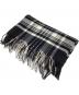 JOHNSTONS OF ELGIN（ジョンストンズオブエルガン）の古着「カシミアマフラー / Cashmere scarf / スコットランド製 / Made in Scotland」｜ブラック