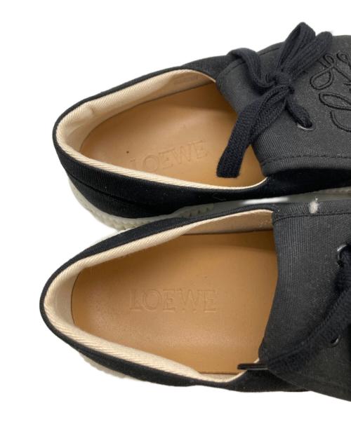 LOEWE（ロエベ）LOEWE (ロエベ) アナグラムフラップスニーカー　822201 ブラック×ホワイト サイズ:36の古着・服飾アイテム
