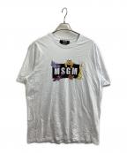 MSGMエムエスジーエム）の古着「プリントTシャツ　2340MM179」｜ホワイト