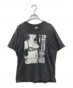 FRUIT OF THE LOOMフルーツオブザルーム）の古着「Old ghosts プリントTシャツ」｜ブラック