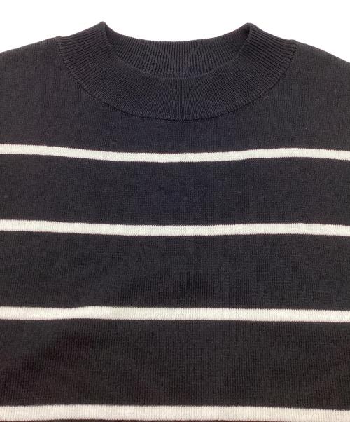 Diagram GRACE CONTINENTAL（ダイアグラム グレースコンチネンタル）Diagram GRACE CONTINENTAL (ダイアグラム グレースコンチネンタル) 切替フレアニットワンピース / flare knit one piece ブラック×ホワイト サイズ:36の古着・服飾アイテム