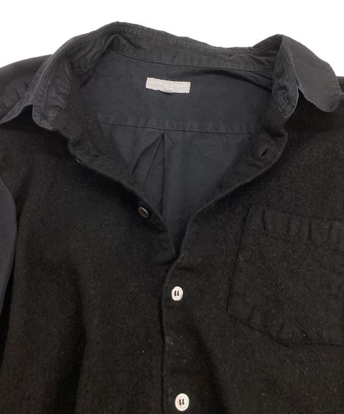 COMME des GARCONS HOMME（コムデギャルソン オム）COMME des GARCONS HOMME (コムデギャルソン オム) ウール切替オーバーシャツ / HL-B003 / AD2003 ブラック サイズ:Lの古着・服飾アイテム
