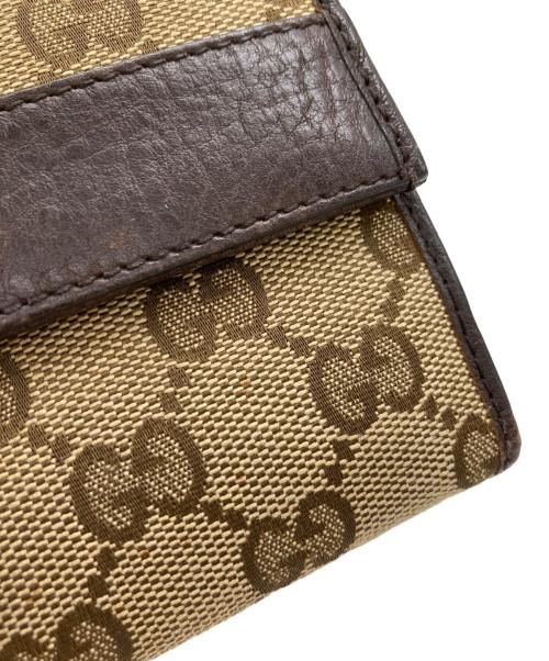 GUCCI（グッチ）GUCCI (グッチ) 二つ折り長財布 2149 245758 ブラウンの古着・服飾アイテム