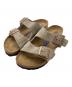 BIRKENSTOCK（ビルケンシュトック）の古着「アリゾナ サンダル 0951303 ARIZONA Taupe ソフトフットベッド」｜ベージュ
