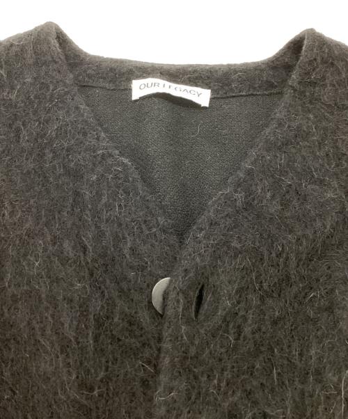 OUR LEGACY（アワーレガシー）OUR LEGACY (アワーレガシー) CARDIGAN BLACK MOHAIR ブラック サイズ:54の古着・服飾アイテム