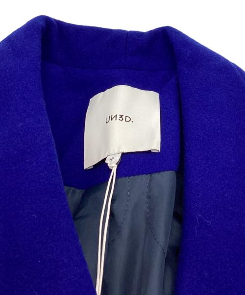 UN3D.（アンスリード）UN3D. (アンスリード) ウールロングコート / 522261000101-01 ブルー サイズ:36の古着・服飾アイテム