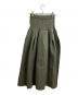 UN3D.（アンスリード）の古着「タックニットスカート / tack knit skirt / 522250801101-01」｜グリーン