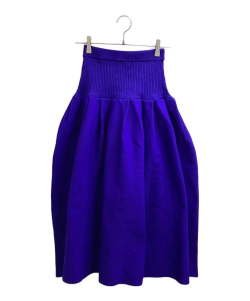 UN3D.（アンスリード）UN3D. (アンスリード) タックニットロングスカート / tack knit long skirt / 522250801101-01 ブルー サイズ:36 未使用品の古着・服飾アイテム