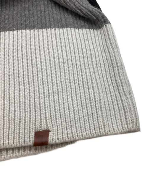 ZARA（ザラ）ZARA (ザラ) ADER error (アーダーエラー) パッチワークニット / knit ブルー×グレー サイズ:Mの古着・服飾アイテム