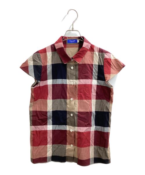 BLUE LABEL CRESTBRIDGE（ブルーレーベルクレストブリッジ）BLUE LABEL CRESTBRIDGE (ブルーレーベルクレストブリッジ) チェックブライトオックスセットアップ 55J32-325-16 レッド サイズ:38の古着・服飾アイテム