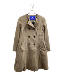 BLUE LABEL CRESTBRIDGE（ブルーレーベルクレストブリッジ）の古着「ダブルブレストコート　55B04-655-50」｜ブラウン