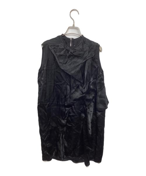 RICK OWENS（リックオウエンス）RICK OWENS (リックオウエンス) サテンドレープワンピース RP16F2527-N ブラック サイズ:4の古着・服飾アイテム
