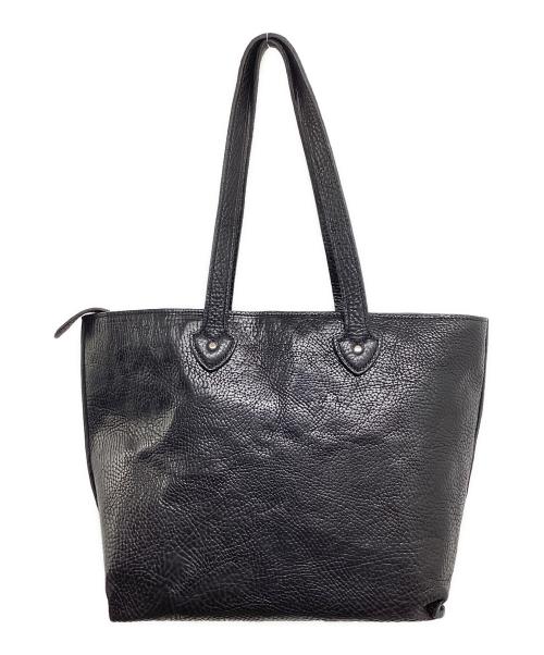 GANZO（ガンゾ）GANZO (ガンゾ) イレギュラーシュリンク トートバッグ　59066　IRREGULAR SHRINK ブラックの古着・服飾アイテム