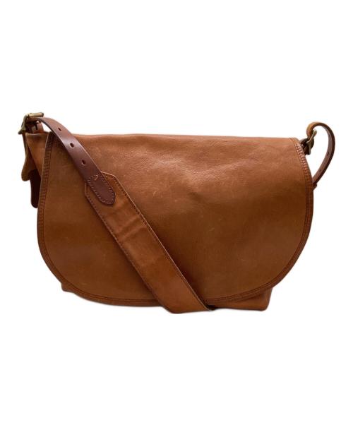 SLOW（スロウ）SLOW (スロウ) rubono レザーショルダーバッグ ブラウンの古着・服飾アイテム