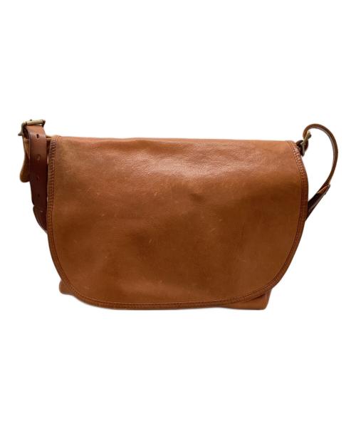 SLOW（スロウ）SLOW (スロウ) rubono レザーショルダーバッグ ブラウンの古着・服飾アイテム