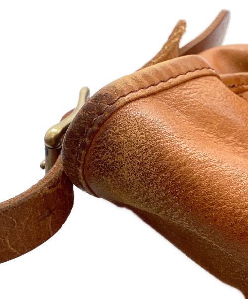 SLOW（スロウ）SLOW (スロウ) rubono レザーショルダーバッグ ブラウンの古着・服飾アイテム