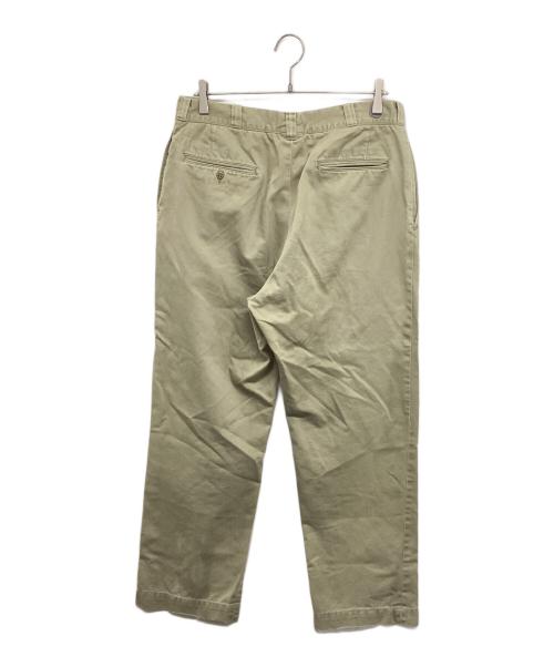 US ARMY（ユーエスアーミー）US ARMY (ユーエスアーミー) チノパン 70s RAPIDジップ ベージュ サイズ:36-32の古着・服飾アイテム