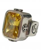 ROYAL ORDERロイヤルオーダー）の古着「GOD SQUARE w/CRYSTAL リング SILVER925 ジルコニア」｜シルバー