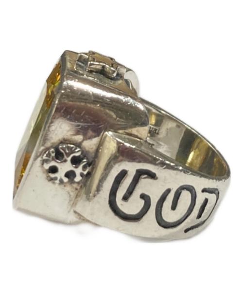 ROYAL ORDER（ロイヤルオーダー）ROYAL ORDER (ロイヤルオーダー) GOD SQUARE w/CRYSTAL リング SILVER925 ジルコニア シルバー サイズ:11号の古着・服飾アイテム