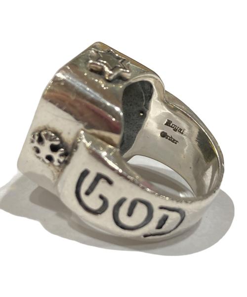 ROYAL ORDER（ロイヤルオーダー）ROYAL ORDER (ロイヤルオーダー) GOD SQUARE w/CRYSTAL リング SILVER925 ジルコニア シルバー サイズ:11号の古着・服飾アイテム