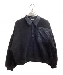 WILLY CHAVARRIA（ウィリーチャバリア）の古着「BOA FLEECE SHIRT」｜ブラック