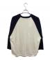 BLURHMS (ブラームス) Co/Silk Nep Baseball Raglan Tee BHS24S022 アイボリー サイズ:2：10000円