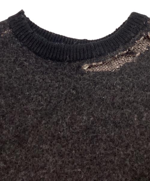 ANCELLM（アンセルム）ANCELLM (アンセルム) DAMAGE KNIT / ダメージニット / ANC-KN09 ブラック サイズ:1の古着・服飾アイテム