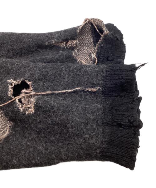 ANCELLM（アンセルム）ANCELLM (アンセルム) DAMAGE KNIT / ダメージニット / ANC-KN09 ブラック サイズ:1の古着・服飾アイテム