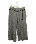 ETHOSENSエトセンス）の古着「リネンパンツ　E121-801」｜グレー