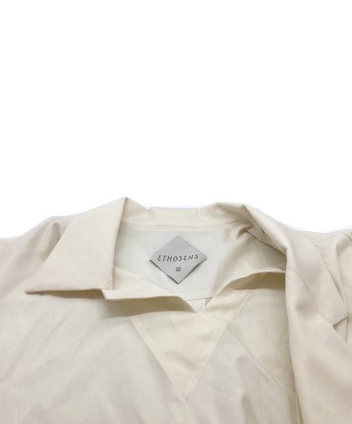 ETHOSENS（エトセンス）ETHOSENS (エトセンス) Gilet shirt ベージュ サイズ:3の古着・服飾アイテム