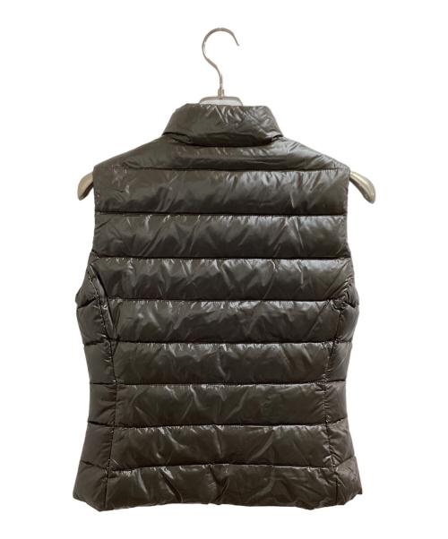 MONCLER（モンクレール）MONCLER ワンポイント ロゴ ダウンベスト / Logo don best / ガーニー ジレ / GHANY GILET / 120934830105 / モルドバ製 / Made in MOLDAVIA オリーブ サイズ:1の古着・服飾アイテム