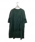 YACCO MARICARDヤッコマリカルド）の古着「リネンワンピース 1061427-16」｜グリーン