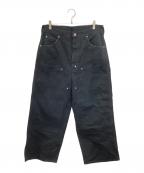 FutureArchive×Dicikiesフューチャーアーカイブ×）の古着「ダブルニーパンツ 244M40BM01 BEAMS」｜ブラック