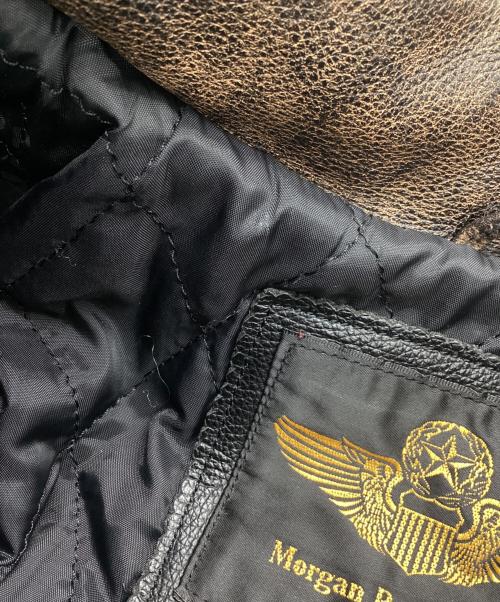 MORGAN PRODUCTION（モルガン プロダクションズ）MORGAN PRODUCTION (モルガン プロダクションズ) レザートラッカージャケット ブラック サイズ:44の古着・服飾アイテム