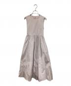 OBLIオブリ）の古着「サイドリボンタフタワンピース」｜ピンク