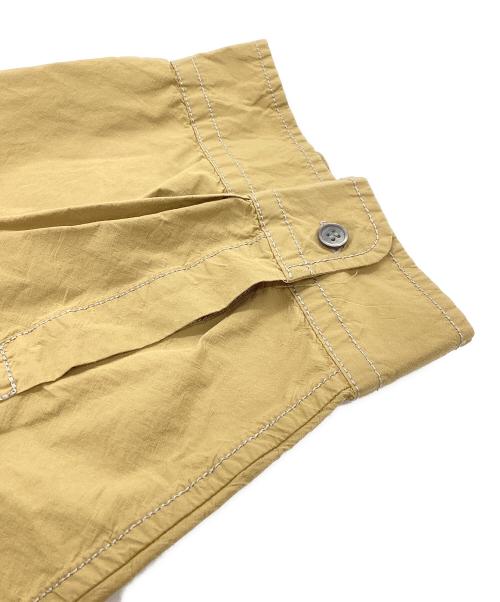 and wander（アンドワンダー）and wander (アンドワンダー) CORDURA typewriter long shirt / コーデュラタイプライターロングシャツ / 574-3283077 ブラウン サイズ:Lの古着・服飾アイテム