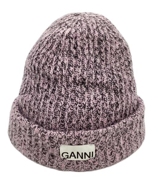 GANNI（ガニー）Ganni (ガニー) OVERSIZED WOOL BEANIE / オーバーサイズウールビーニー ピンクの古着・服飾アイテム
