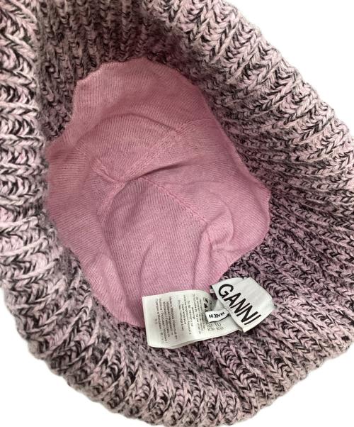 GANNI（ガニー）Ganni (ガニー) OVERSIZED WOOL BEANIE / オーバーサイズウールビーニー ピンクの古着・服飾アイテム