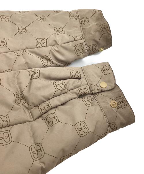 stussy（ステューシー）stussy (ステューシー) Monogram Quilted Jacket / モノグラムキルティングジャケット / 90s / OLDSTUSSY ベージュ サイズ:Mの古着・服飾アイテム